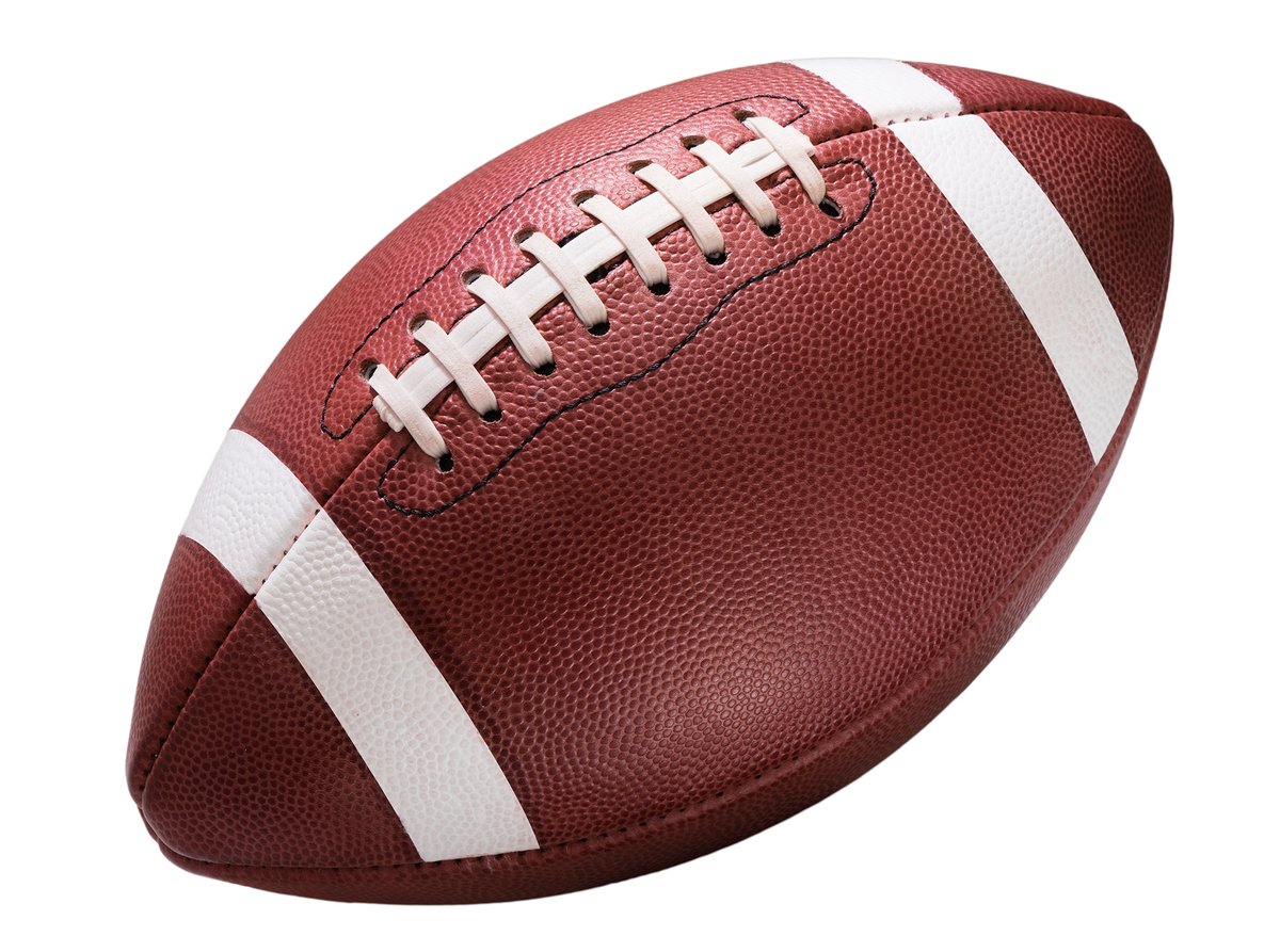 Close-up of an American football