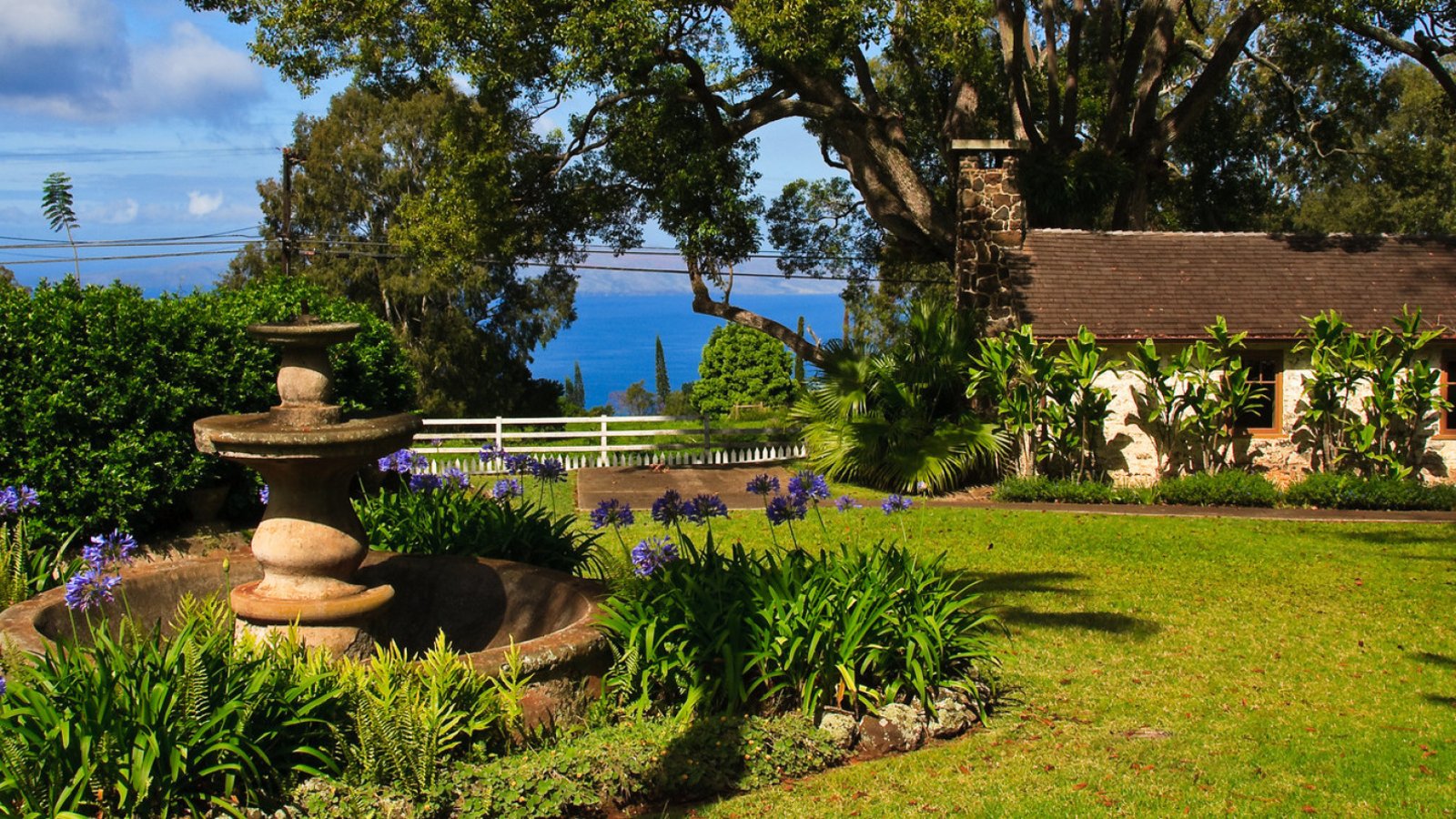 The historic King's Cottage at MauiWine on Ulupalakua Ranch, Maui's lone commercial winery