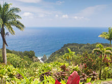 Ocean overlook at the Garden of Eden Arboretum