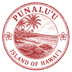 Punaluu Black Sand Beach passport stamp