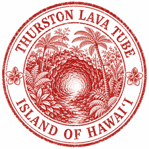 Nahuku (Thurston Lava Tube) passport stamp