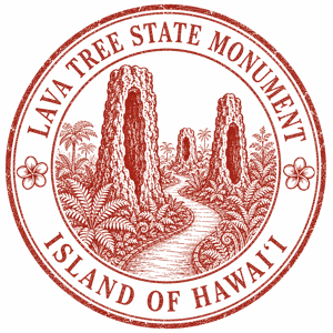 Lava Tree State Park passport stamp