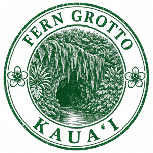 Fern Grotto passport stamp
