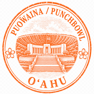 National Memorial Cemetery of the Pacific (Punchbowl) passport stamp