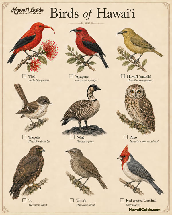 Birds of Hawaiʻi Illustrated Field Guide