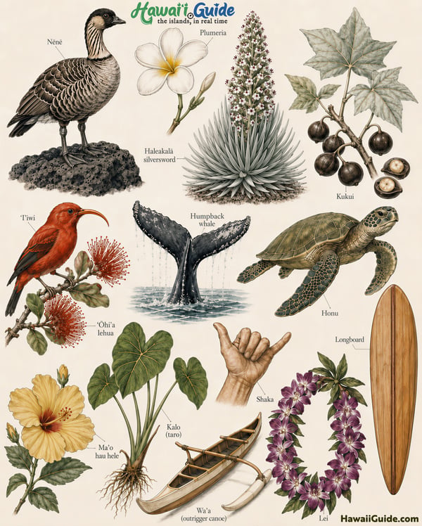 Hawaiʻi Icons: ʻĀina Illustrated Guide