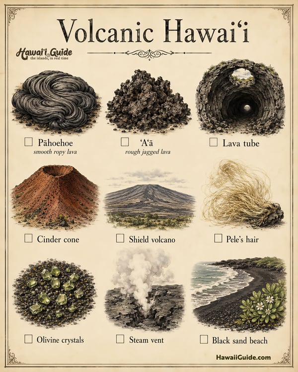 Volcanic Hawaiʻi Illustrated Field Guide