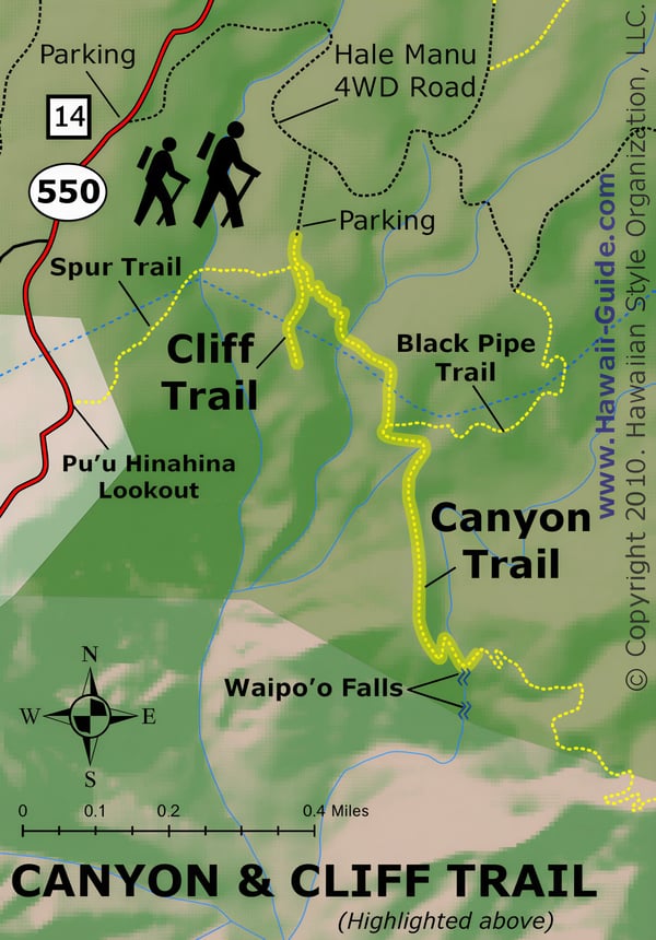 Cliff & Canyon Trail Map