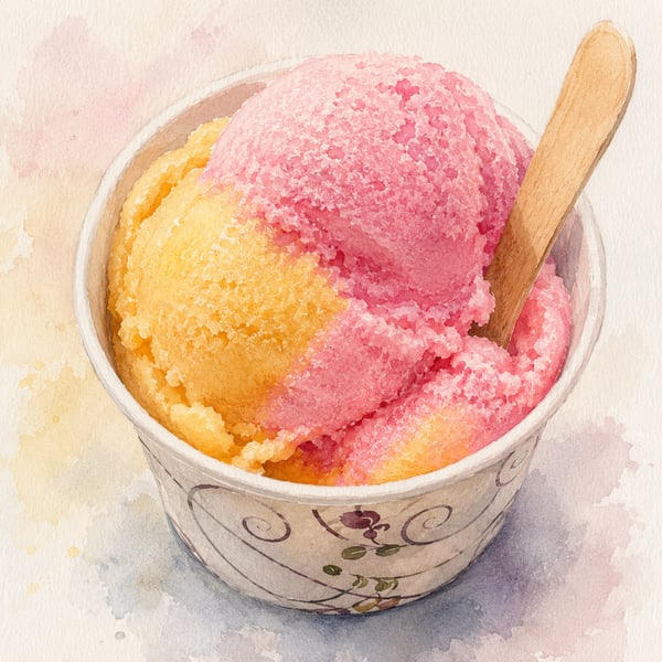 Watercolor illustration of Maui guri guri