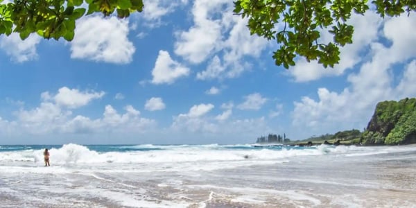 Coastline and beaches along the Road to Hāna, Maui
