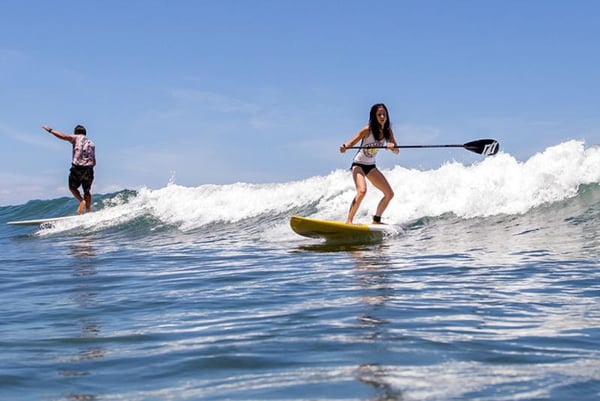 Surfboards on the sand on Maui