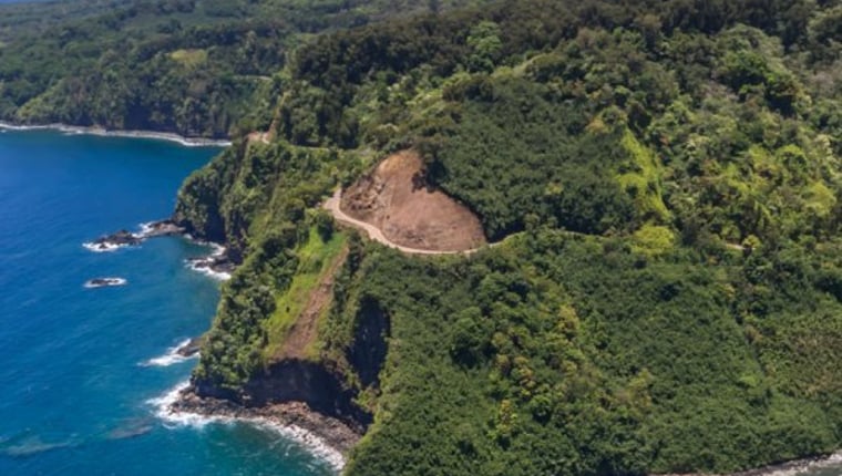 Road to Hana coastline on Maui