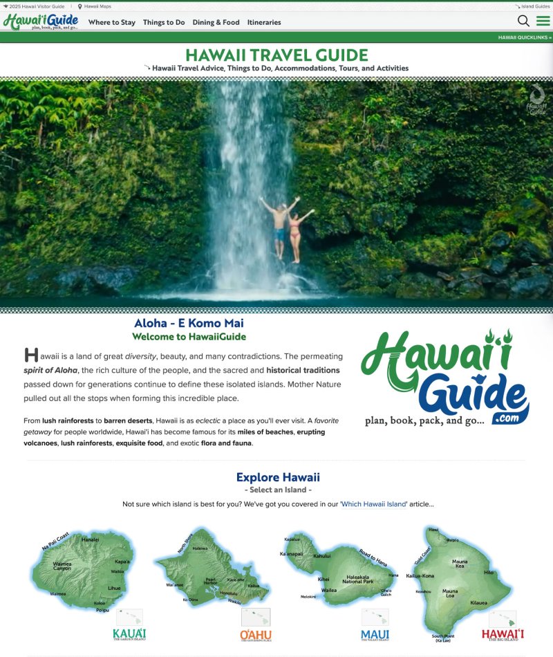 2023 - 2024 HawaiiGuide Website