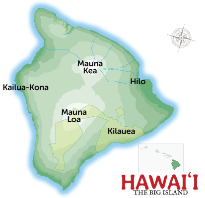Big Island of Hawaii Map
