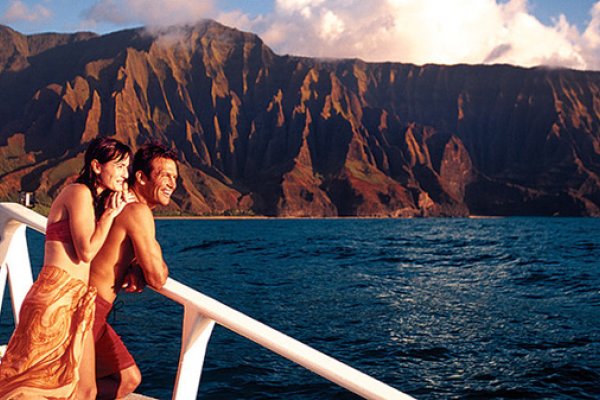 Leila Napali Sunset Sail Tile Image