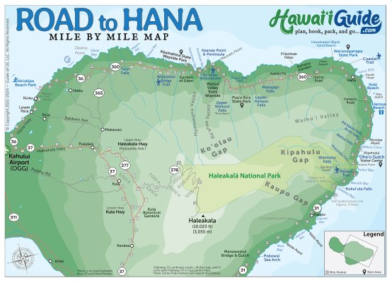 Road to Hana Highway Map Image