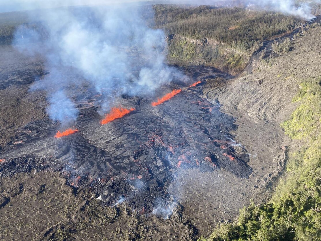 Kilauea's middle East Rift Zone eruption - September 2024 (USGS)