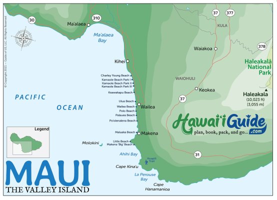 South Maui Map Image