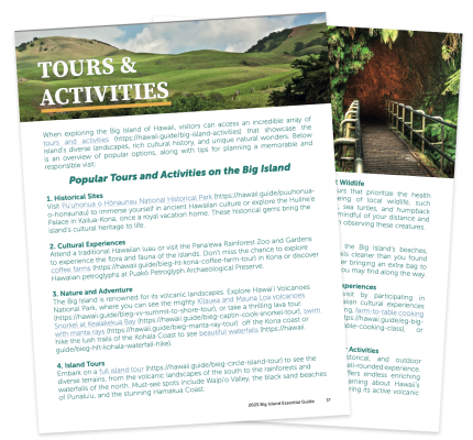 Big Island's Top Tours & Activities Suggestions Image