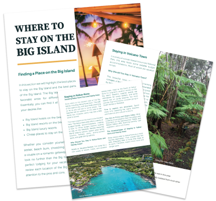 Where to Stay on Big Island Guide Image
