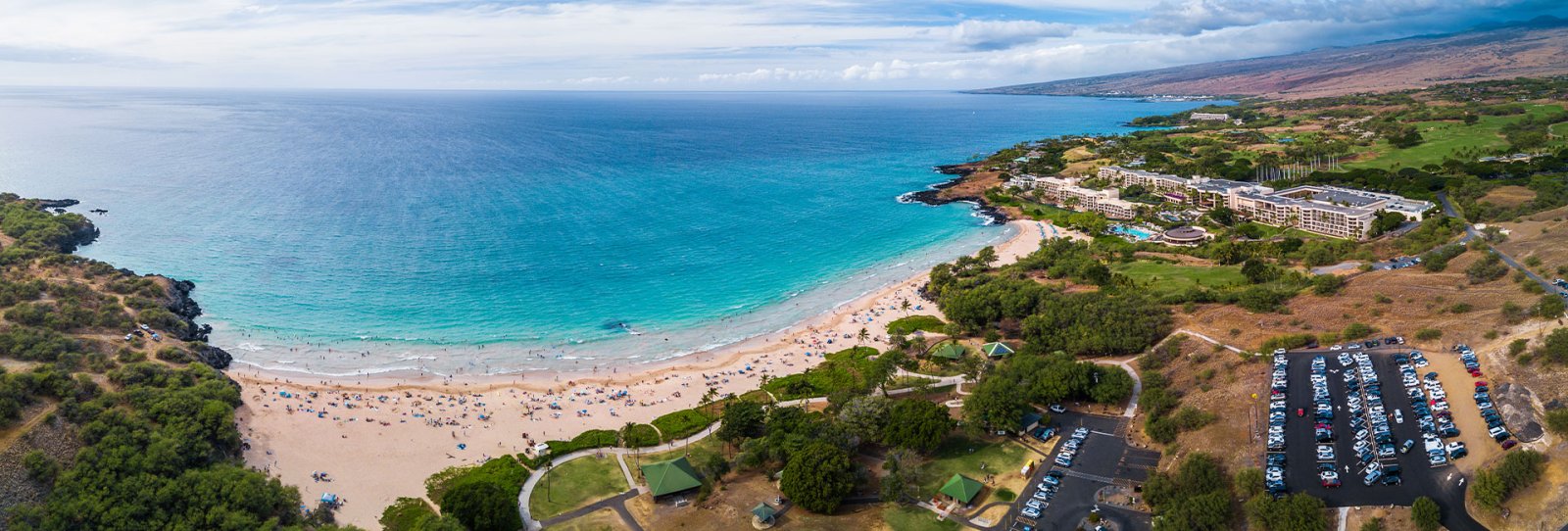 Hapuna Beach State Park - Aerial panorama