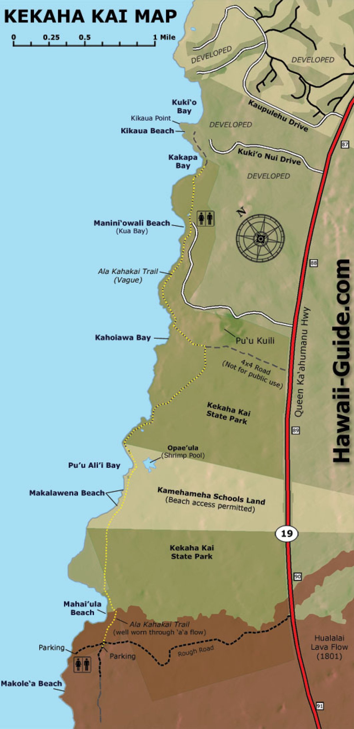 Kekaha Kai Map
