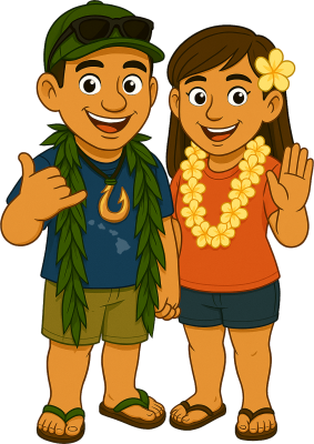 John and Victoria Derrick - Guides Illustration