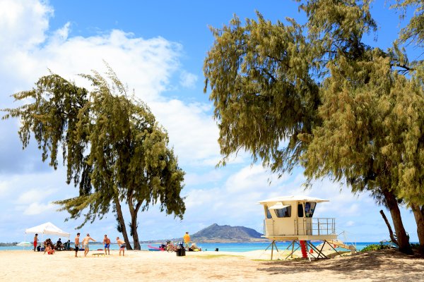 Kailua Beach Park, one of the most popular beaches to visit in Hawaii