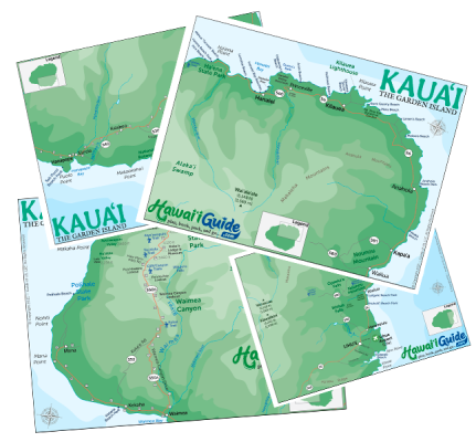 Kauai Road & Beach Maps + more Image