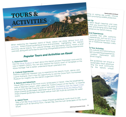 Kauai's Top Tours & Activities Suggestions Image