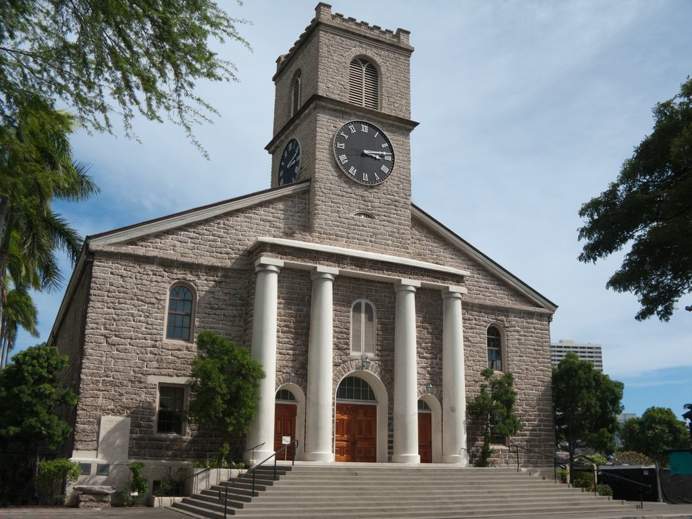 One of Honolulu's landmarks on the National Historic Registry - Kawaiahao Church