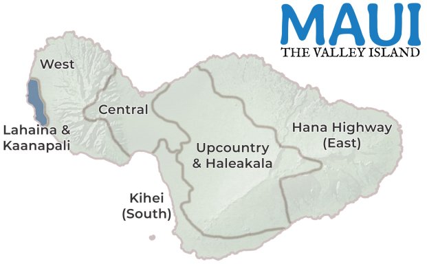 Kaanapali and Lahaina Region Maui