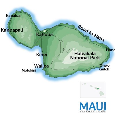 Maui Travel Guide Map
