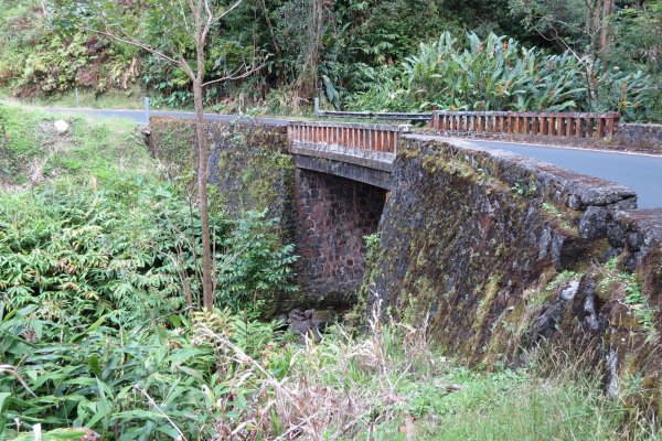Storm damage on a coastal Hawaii road