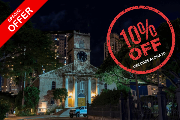 Honolulu Ghost Tour - USE CODE ALOHA10 FOR 10% OFF Tile Image