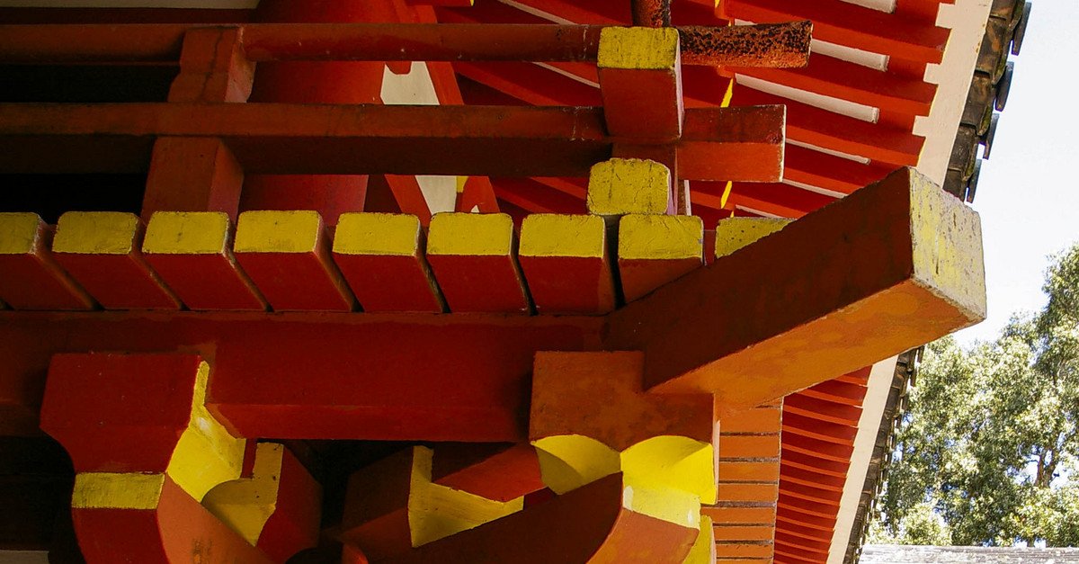 Japanese architecture at the Temple