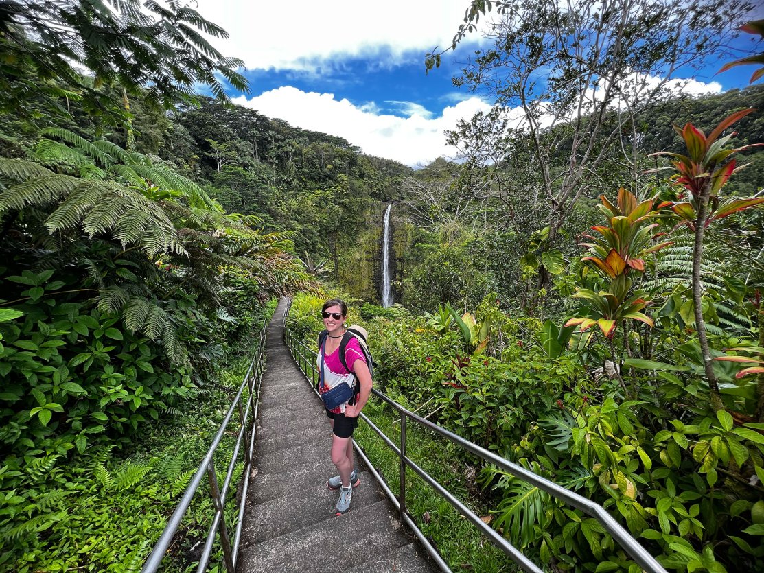 Taking in the view at Akaka Falls State Park