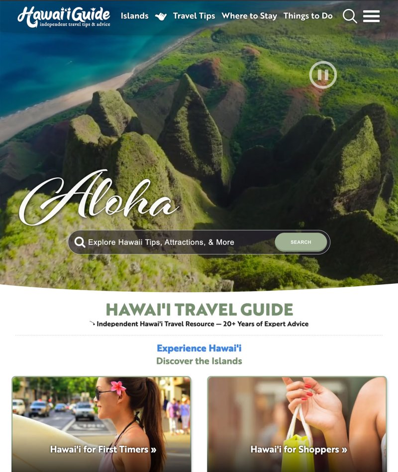 2025 HawaiiGuide Website