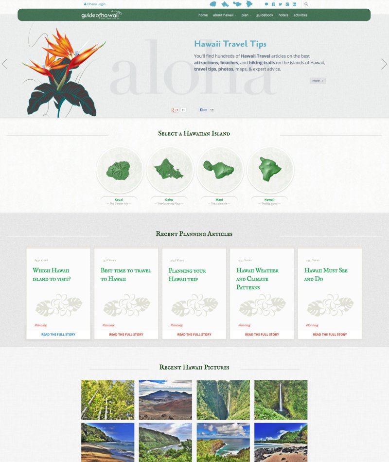 Early 2013 HawaiiGuide Website