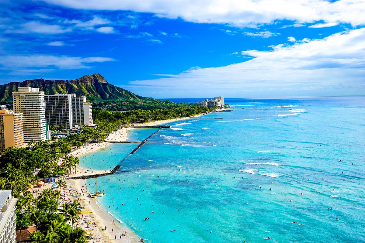Diamond Head and the southeast Oahu coast